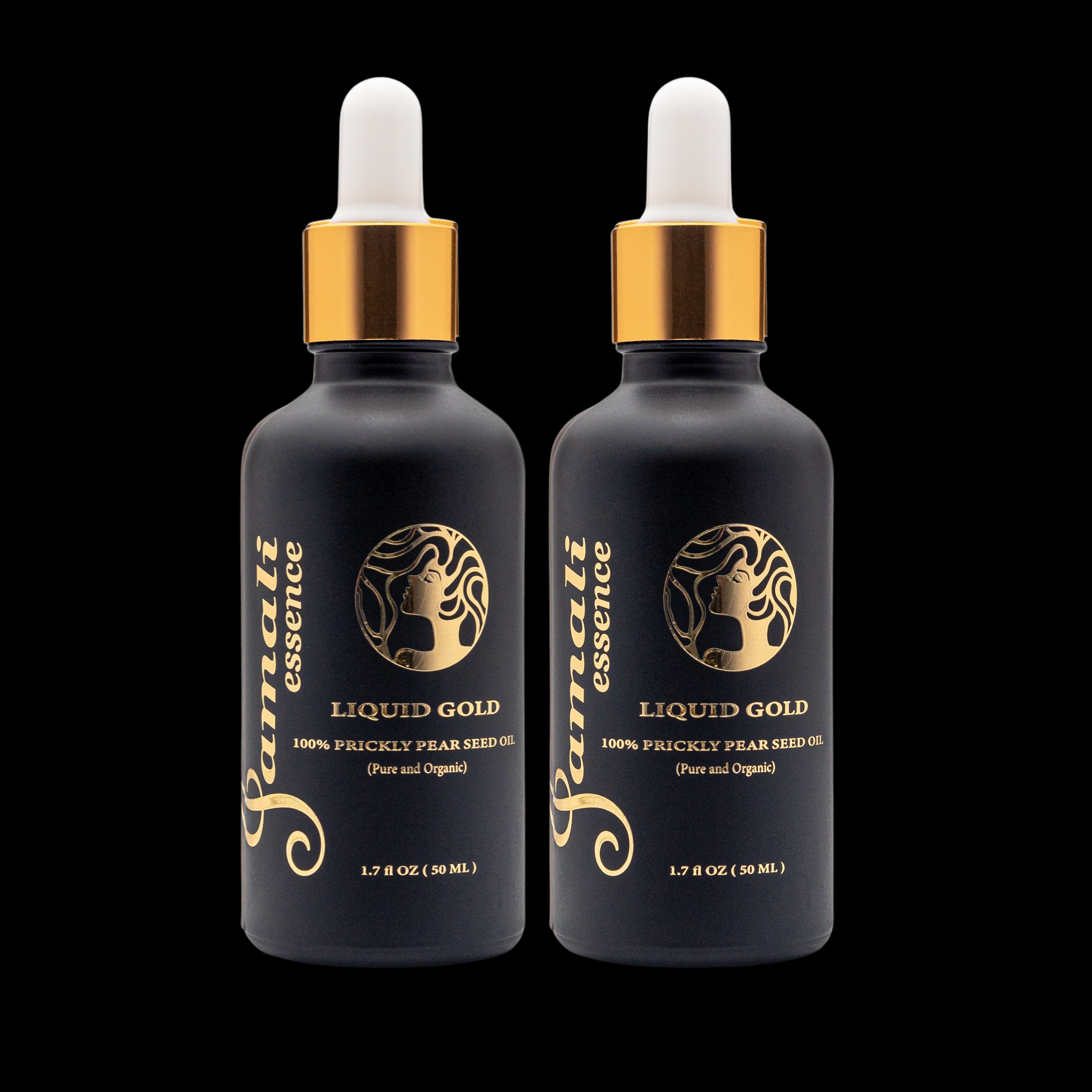 Liquid Gold 100 % reines und biologisches Kaktusfeigenkernöl (2 x 50 ml) 